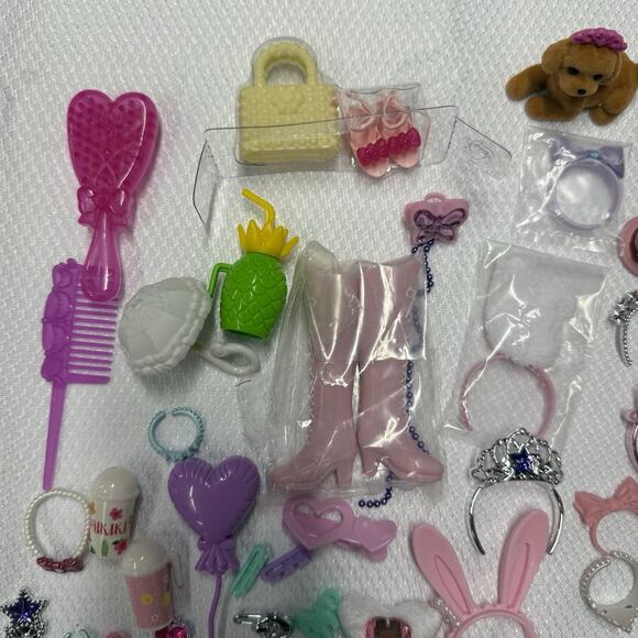 Licca Mimi Takara Doll 75+ Accessories Lot Shoes Purses Headbands Regular & Mini - Picture 2 of 16
